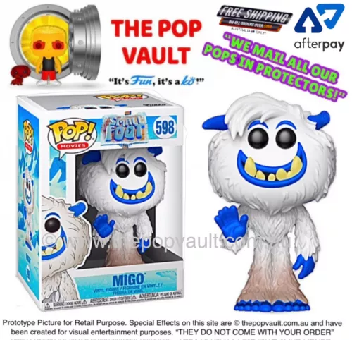 FUNKO POP VINYL MOVIES DISNEY SMALLFOOT 598 MIGO BNIB VAULTED