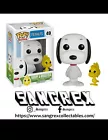 Funko Pop Vinyl Peanuts #49 Snoopy and Woodstock Vaulted Flocked