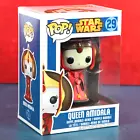 Funko Pop Vinyl Star Wars 29 Queen Amidala Original Blue Box 2013 With Protector