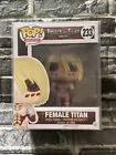 Funko Pop! Vinyl Super 6 in: Attack on Titan - Female Titan 6” #233 w/protector