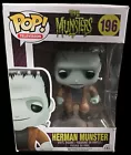 Funko Pop! Vinyl: The Munsters - Herman Munster #196 Vaulted Retired Damaged