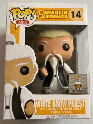 Funko Pop! White Brow Priest #14 Shaolin Legends Asia Exclusive Vinyl Figure