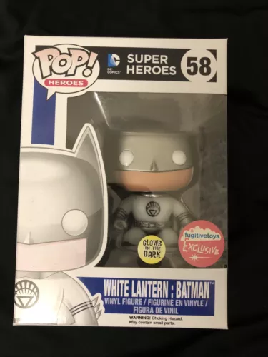 Funko Pop White Lantern Batman DC Super Heroes Fugitive Toys Glow In The Dark 58