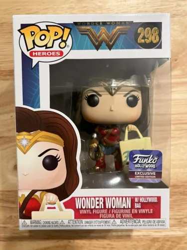 Funko Pop! Wonder Woman w/ Hollywood Bag #298 - Funko Exclusive, Limited Edition