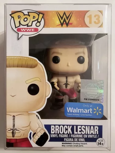 FUNKO POP WWE 13 BROCK LESNAR FIGURE with PROTECTOR WALMART BRAND NEW