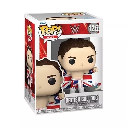 Funko POP! WWE: British Bulldog Figure #126 + Protector