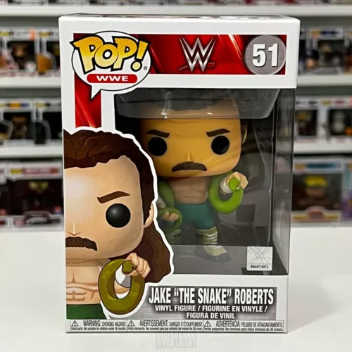 Funko Pop WWE Jake the Snake Roberts Green Tights Python Vaulted 51