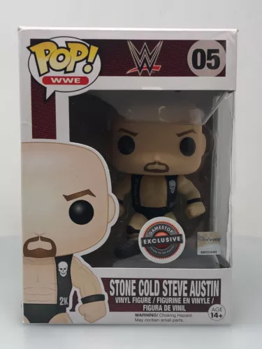 Funko POP! WWE Stone Cold Steve Austin #5 Vinyl Figure DAMAGED BOX SEE PICS