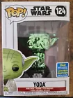 Funko POP Yoda (Green Chrome) #124 Star Wars 2019 Summer Convention Vaulted