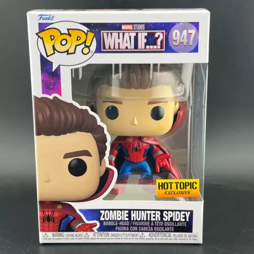 Funko Pop! Zombie Hunter Spidey #947 Marvel What If...? Hot Topic Exclusive