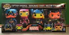 Funko POP!Marvel CaptainAmerica/Iron Man/Thor/Doctor Stranger Black Light 4 Pack