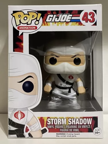 ⭐️⭐️GIFT Funko POP! Animation #43 G.I. Joe Storm Shadow Vaulted! Toy -