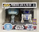 ⭐️GIFT Funko Pops Toys Disney Star Wars Princess Leia & R2-D2 2017 Con Exclusive