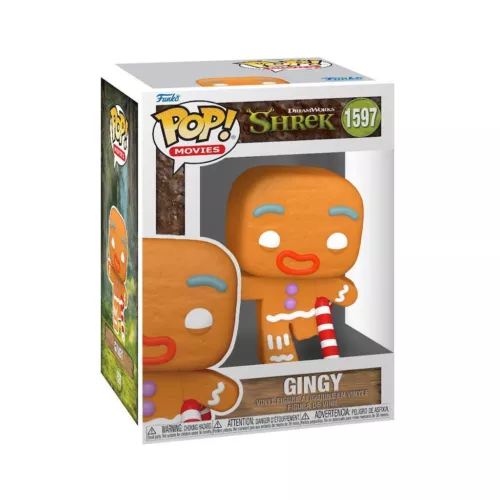 Gingy with Candy Cane #1597 (Shrek, Funko Pop)