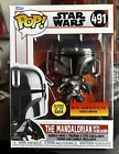 GITD Funko Pop Star Wars: THE MANDALORIAN w/Dark Saber #491 Volcano X Exclusive