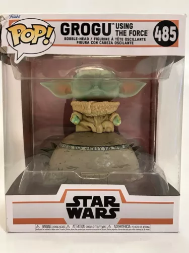 Grogu Using the Force Funko Pop! Deluxe: Star Wars # 485 Mandalorian The Child