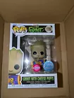 Groot With Cheese Puffs Flocked #1196 Funko Pop