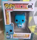 Happy Flocked Pop 69 - Fairy Tail Funko Pop! Vinyl 2016 Vaulted + Protector