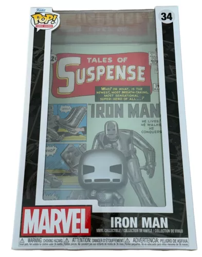 IRON MAN ‘TALES OF SUSPENSE’ #34 MARVEL FUNKO POP COMIC COVERS BRAND NEW IN BOX