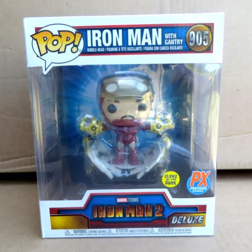 IRON MAN WITH GANTRY Funko POP Marvel #905 Vinyl Bobble-Head PX Exclusive NEW