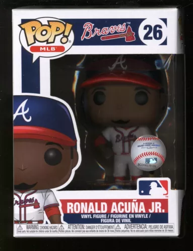 J Funko POP! Baseball | Official MLB | Ronald Acuna Jr #26 | Braves w/ Protector