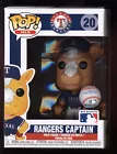 J Funko POP Baseball Official MLB Texas Rangers Captain Mascot #20 w/ Protector