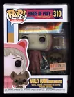 J Funko POP Birds of Prey Harley Quinn Broken Hearted 310 Box Lunch w/ Protector