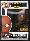 J Funko POP! Deathstroke 386 Batman Hot Topic Exclusive in Soft Shield Protector