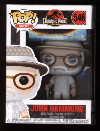 J Funko POP! Movies Jurassic Park 25th Anniversary John Hammond 546 w/ Protector