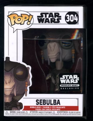 J Funko POP! Star Wars | SEBULBA #304 Smuggler's Bounty Exclusive in a Protector