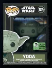 J Funko POP! Star Wars | YODA #124 LE Emerald City Official Sticker w/ Protector