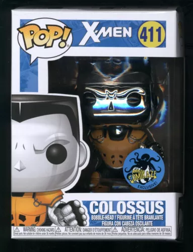 J Funko POP! X-Men | Colossus #411 | Comikaze Exclusive with Shield Protector