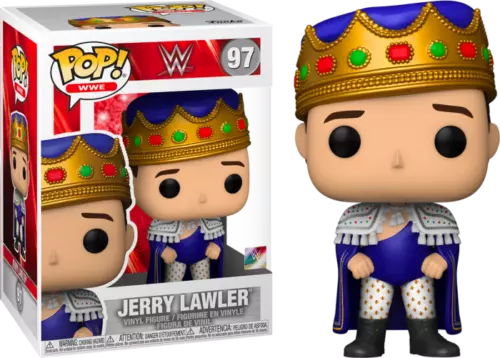 JERRY "THE KING" LAWLER FUNKO POP! WWE VINYL ACTION FIGURE #97 NEW IN BOX