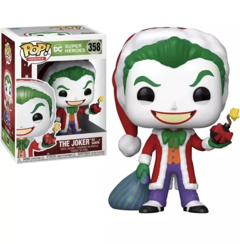 JOKER AS SANTA Funko Pop! DC Super Heroes #358 Holiday Comics Christmas NEW