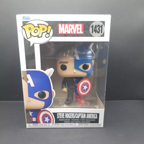 Marvel Comics Split Steve Rogers/Captain America Funko Pop! #1431 DAMAGED BOX