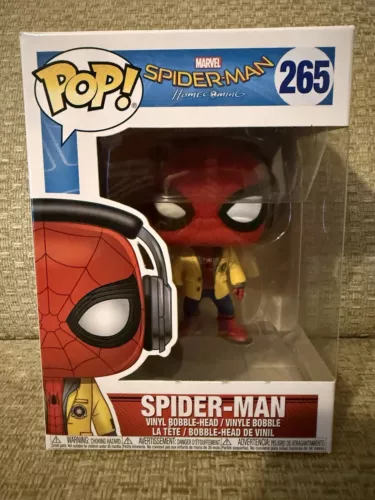 Marvel Funko Pop - #265 Spider-Man (With Headphones) *Genuine Funko Pop*