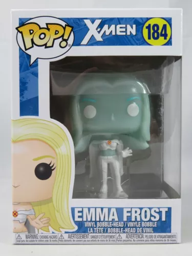 Marvel Funko Pop - Emma Frost (Diamond) - X-Men - No. 184 - Free Protector