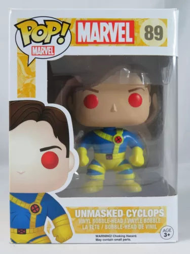 Marvel Funko Pop - Unmasked Cyclops - X-Men - No. 89 - Free Protector