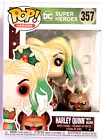 (MIB) CHRISTMAS HARLEY QUINN w/ Helper #357 Funko Pop Heroes! W/ Pop Protector!