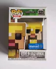 Minecraft Steve In Gold Armor (321) Funko Pop! Walmart Exclusive W/ Protector.