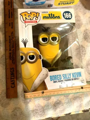 MINIONS BORED SILLY KEVIN MINIONS POP MOVIES 166 FIGURE BRAND NEW IN BOX FUNKO