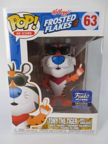 NEW - Funko POP! Ad Icons #63 Tony the Tiger with Sunglasses Figure - Hollywood