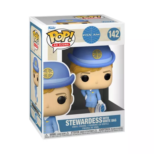 New Funko POP! Ad Icons: Pan Am #142 "Stewardess (with White Bag)" Figure