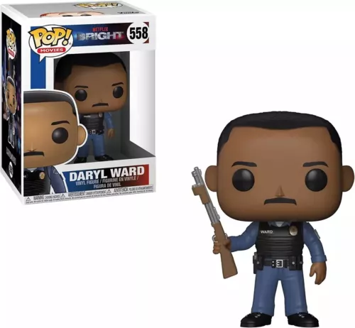 NEW Funko POP! Daryl Ward 558 (w/Gun) Netflix Bright