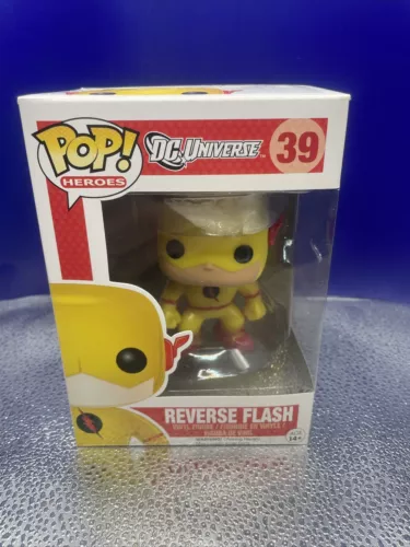 New Funko Pop DC Comics 39 Reverse Flash Super Villain Vinyl Figure Vaulted