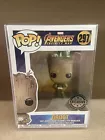 New Funko Pop Marvel Avengers Infinity War Groot With Game #297 + Pop Protector