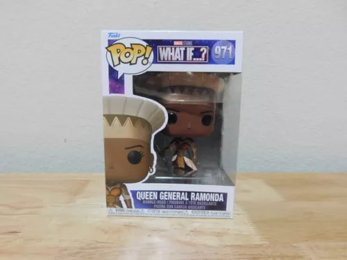 New Funko Pop Marvel What If...? #971 Queen General Ramonda bobble-head figure