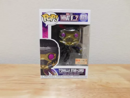 New Funko Pop Marvel What If...? Box Lunch Exclusive #871 T'Challa Star-Lord