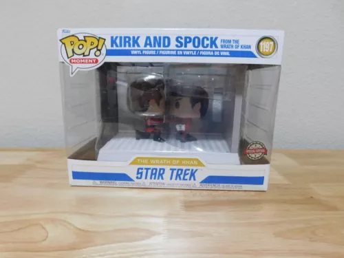 New Funko Pop Moment Star Trek The Wrath of Khan #1197 Kirk and Spock figures