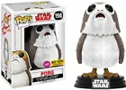 NEW Funko POP! Star Wars Porg 198 CHASE FLOCKED (open mouth) Hot Topic Exclusive